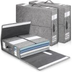 Boite rangement drap de lit, 3 pi�ces sac de rangement vetement, organisateur de drap pliable, dans les ...
