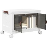 Boîte de rangement empilable avec roues 28 l 48, 5x29, 5x33 cm Boîte de rangement empilable avec roues 28 l 48, 5x29, 5x33 cm