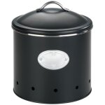 Boite de rangement métal avec couvercle et étiquette décorative, nero, rangement pomme de terre, oignons, ... Boite de rangement métal avec couvercle et étiquette décorative, nero, rangement pomme de terre, oignons, ...