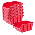 Bo�tes de rangement murales, bo�tes empilables en plastique pour organiser vos outils, bacs � bec pour ...