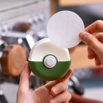 Bo�te de rangement orange + 1 filtre (64 mm)support de rangement pour filtres ronds pour cafeti�re italienne, ...