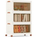 Costway - boite rangement plastique, caisses rangement pliables à roulette, poignée, porte magnétique, ... Costway - boite rangement plastique, caisses rangement pliables à roulette, poignée, porte magnétique, ...