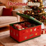 Bo�te de rangement pliable �dition no�l - 43, 5 x 23, 5 x 28, 5 cm - bo�te � poussi�re en plastique pour ...