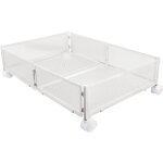 Bo�tes de rangement sous le lit, haloyo�, avec roulettes, en m�tal, pour chambre � coucher, pour v�tements ...