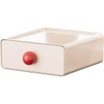 Bo�te de rangement � tiroir, bo�te de bureau en plastique empilable grande capacit� avec tiroir coulissant, ...