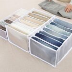 Bo�te de rangement de tiroir avec compartiments pour jeans, armoire, tiroir, cloison de s�paration en ...