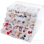Bo�te de rangement transparente � 120 compartiments pour art des ongles, organisateur � tiroirs pour ...