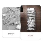 Bo�te de rangement transparente anti - poussi�re pour accessoires �lectroniques, c�bles, chargeurs, fils, ...