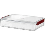 Bo�te de rangement transparente avec couvercles, format a4 (8 x 11 pouces), conteneur plastique a4, classeur ...