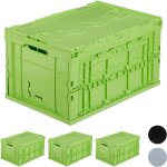 Relaxdays - bo�te de transport, lot de 4, stable, pour commerce, de qualit� 60 litres hxlxp: 32, 5 x ...