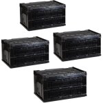 Relaxdays - bo�te de transport, lot de 4, stable, pour commerce, de qualit� 60 litres hxlxp 32, 5x58, ...