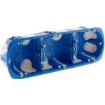 Blm - triple boîte cloison no air multimat Ø67x40mm - bleu Blm - triple boîte cloison no air multimat Ø67x40mm - bleu