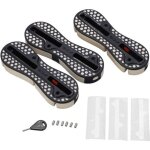 Bo�tier d'aileron de surf, bo�tier rond en forme de coupelle avec grille en pvc et fente pour aileron ...