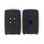 Boitier cl� de voiture compatible avec renault smart key 4 - bouton (keyless go uniquement) - coque de ...