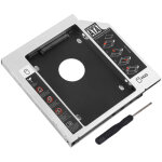 Bo�tier hdd ssd sata 12. 7mm en aluminium pour baie de disque dur laptop - adaptateur dvd