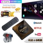 Boitier iptv android 13 tv box g96max rk3528, smart tv box 4 go + 64 go de rom, box lecteur multimdia ...