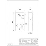 Bo�tier m�tallique pour serrure de portail coulissant 50mm - ibfm - 446050