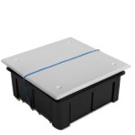 Bo�tier de raccordement et d�rivation encastrable c12 avec vis 105 x 105 x 51 mm blanc