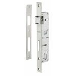 Boitier de serrure encastrable  cylindre pour menuiserie mtallique, axe 22mm, bouts carrs, zingu ...