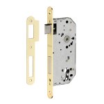 Thirard - boitier de serrure encastrable  cylindre pour porte d'entre, axe 50mm, bouts ronds, laiton ...