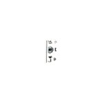 Bo�tier de serrure espagnolette zamac - d�cor : nickel� junie