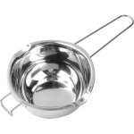 Bol bain - marie inox + poign�e ? choco, fromage, sucre, beurre, caramel, bougies