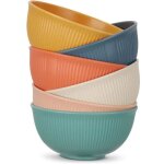 Bols � c�r�ales, lot de 6, bols � petit - d�jeuner incassables, grand saladier de 680 ml