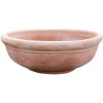 Biscottini - bol en terre cuite 100% made in italy vase d'ext�rieur enti�rement fait � la main