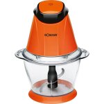 Bomann mz 449 cb mini hachoir electrique bol 1 l fonction de broyage de glace 250w orange