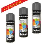 Bombes de peinture, spray peinture nuancier ral, int�rieur et ext�rieur, 400 ml, de madeinnature - gris ...