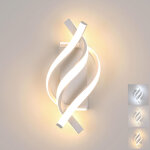 Bomclap applique murale led, lampe de chevet led en aluminium, 3 temp�ratures de couleur (blanc)