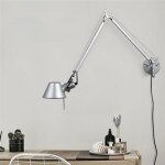 Bomclap applique murale moderne � bras pivotant r�glable, applique m�tallique e27, avec interrupteur, ...