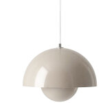 Bomclap lustre led, suspension moderne avec ampoule incluse, lumi�re blanche, diam�tre 23 cm (gris)