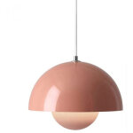 Bomclap lustre led, suspension moderne avec ampoule, lumi�re chaude, ? 23 cm (rose)