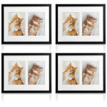 Multi cadre photo mural ? set de 4 noir - bomoe