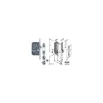 Bonaiti - serr. infiltration. portes coulissantes avec crochet rentrant b. rond cr. satin. - fa�ade et ...