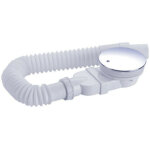 Bonde de douche 90 mm, extra plat, trou de vidange pour bac de douche, siphon avec syst�me anti - odeurs, ...