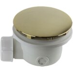 Bonde d'�vacuation receveur de douche standard �90 mm couvercle or vicario 836 - oro or