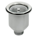 Bonde �vier inox 115 mm avec filtre d�chets vegetarian pour trou 90 mm