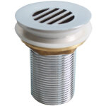 Bonde fixe de vidage pour lave - mains sans trop plein - �coulement libre - grille laiton