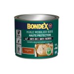 Bondex - huile mobilier bois haute protection - mat - 0, 5l - teck