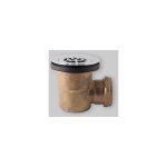 Bonde en laiton chromé pour receveur de douche avec trou Ø 60 Ø 80 x 1 1 / 2 Bonde en laiton chromé pour receveur de douche avec trou Ø 60 Ø 80 x 1 1 / 2