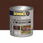 Lasure opaque bondex tr�s haute protection 8 ans brun (ral 8011) 1 l