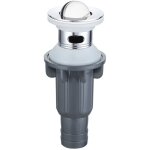 Bonde pour lavabo � clapet en acier inoxydable