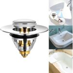 Bonde de lavabo pop - up - universel flitre de vidange anti - bloqu�, bouchon lavabo, bonde et clapet ...
