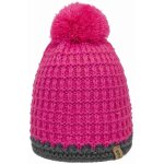 Bonnet fille rose d�ll avec pompon