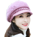 Bonnet d'hiver chaud et ample pour femme, style b�ret, avec visi�re.