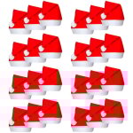 Bonnets de p�re no�l 24 pcs