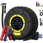 Booster batterie & gonfleur pneus voiture 150psi - d�marreur de voiture 120w, compresseur d'air portable, ...
