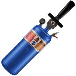 Wiltec - booster de pneus 7 l 8 bars max. gonfleur pneus voiture canon  air outil  air comprim compresseur ...